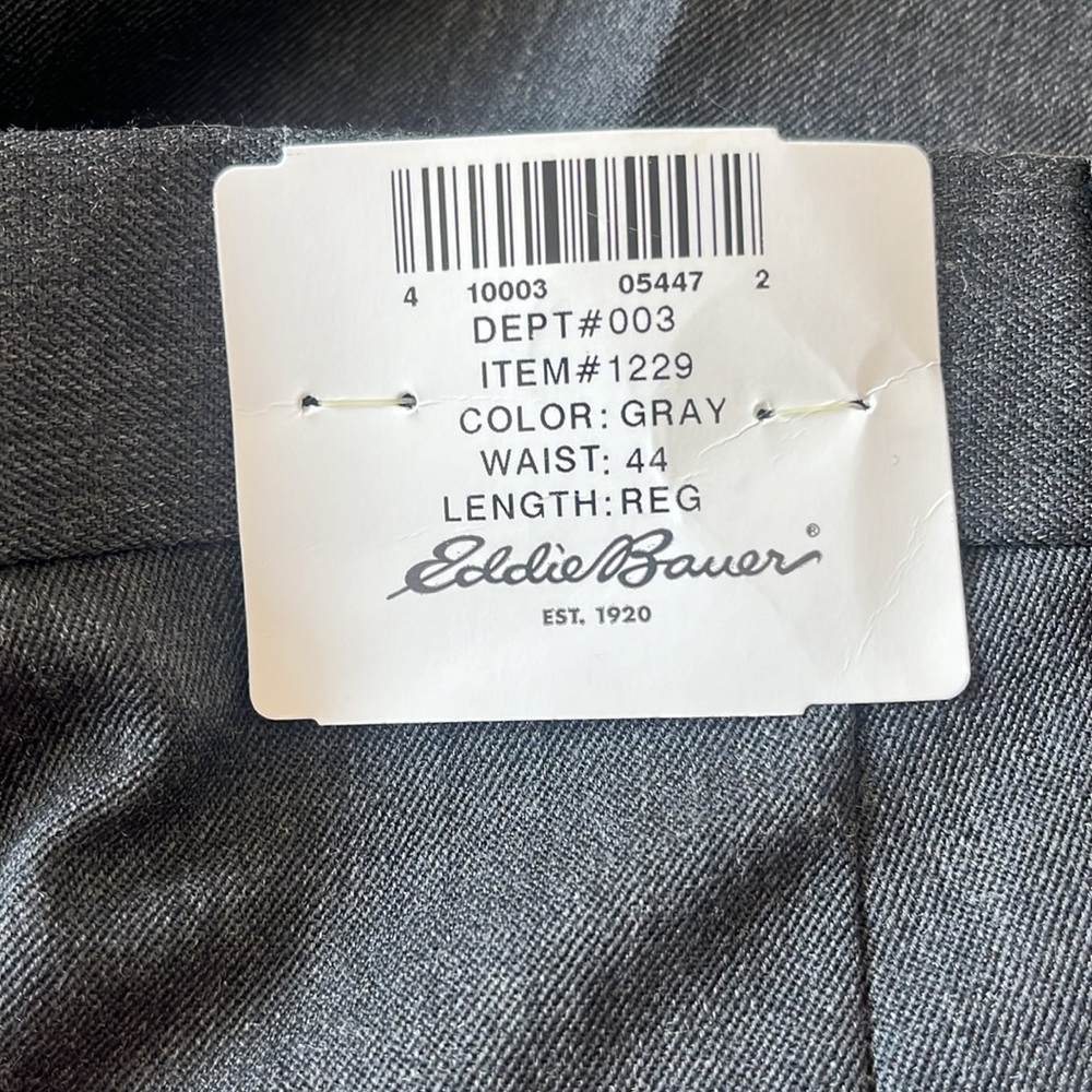 New Eddie Bauer Men's Black Pants Size 44W - Picture 6 of 7